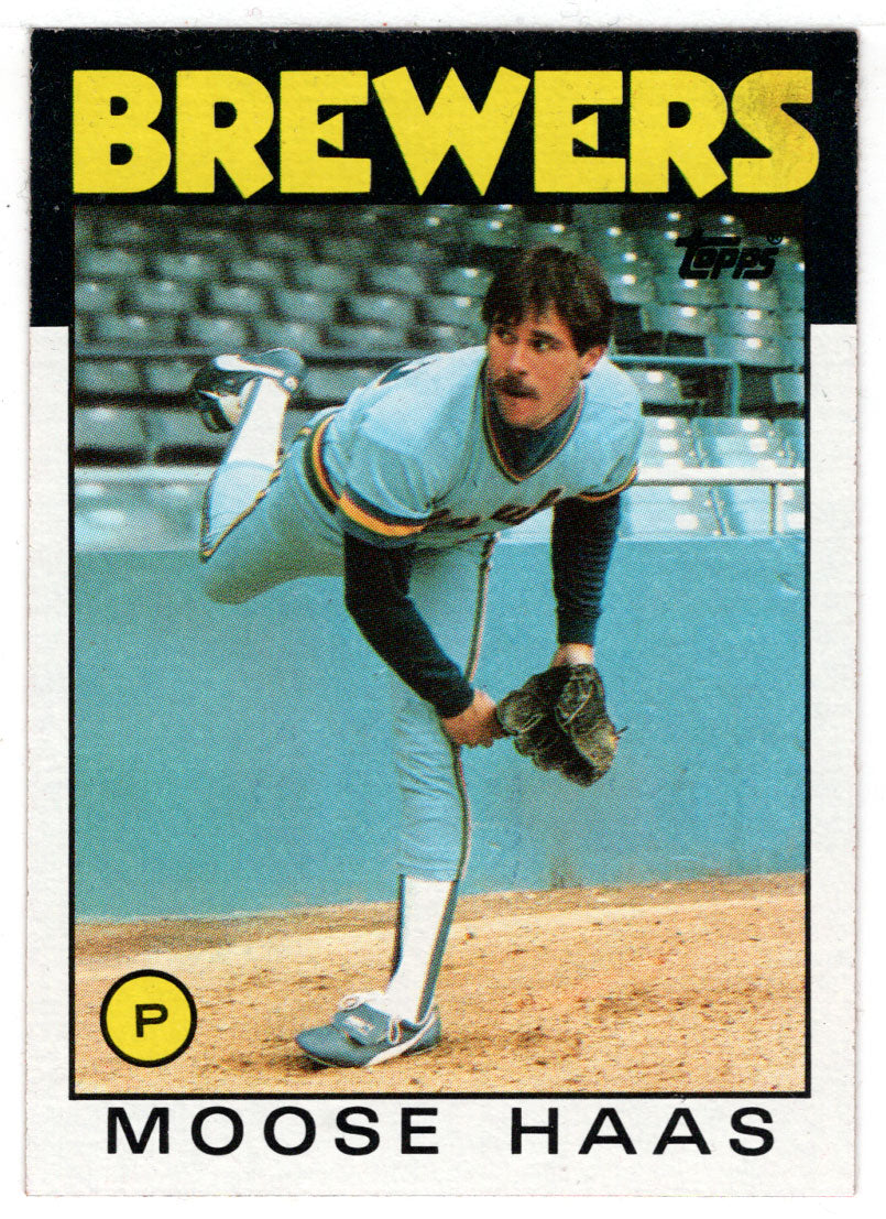 Moose Haas - Milwaukee Brewers (MLB Baseball Card) 1986 Topps # 759 Mint