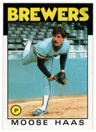 Moose Haas - Milwaukee Brewers (MLB Baseball Card) 1986 Topps # 759 Mint