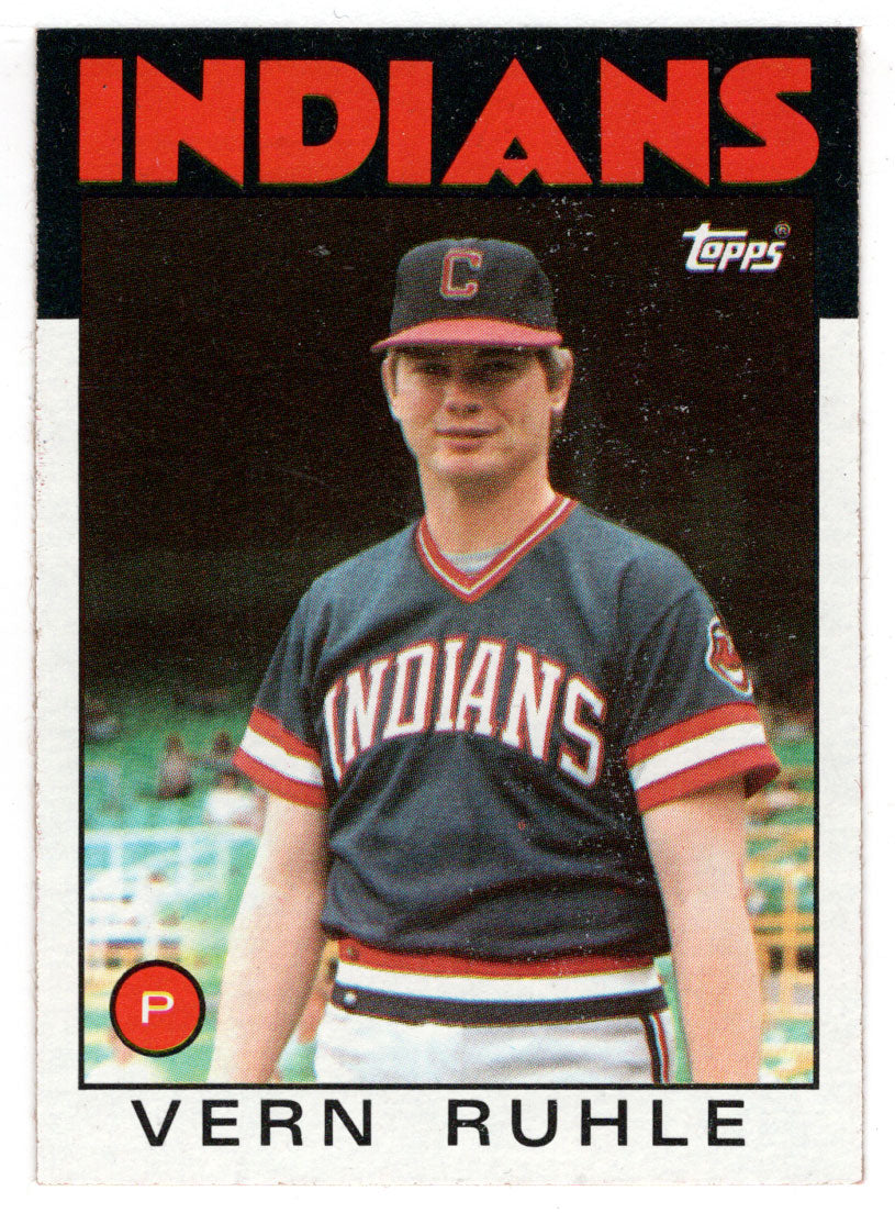 Vern Ruhle - Cleveland Indians (MLB Baseball Card) 1986 Topps # 768 Mint