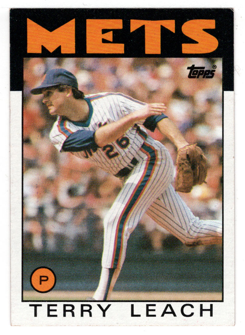 Terry Leach - New York Mets (MLB Baseball Card) 1986 Topps # 774 Mint