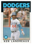 Ken Landreaux - Los Angeles Dodgers (MLB Baseball Card) 1986 Topps # 782 Mint