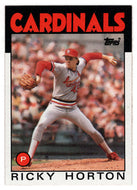 Ricky Horton - St. Louis Cardinals (MLB Baseball Card) 1986 Topps # 783 Mint