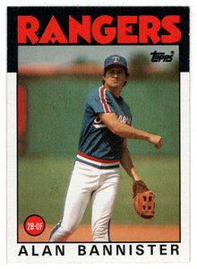 Alan Bannister - Texas Rangers (MLB Baseball Card) 1986 Topps # 784 Mint