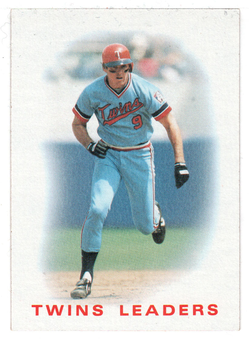 Mickey Hatcher - Minnesota Twins - Team Leaders (MLB Baseball Card) 1986 Topps # 786 Mint