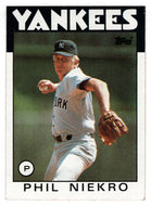 Phil Niekro - New York Yankees (MLB Baseball Card) 1986 Topps # 790 Mint