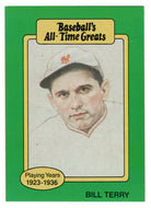 Bill Terry - New York Giants (MLB Baseball Card) 1987 Hygrade All-Time Greats # 92 Mint