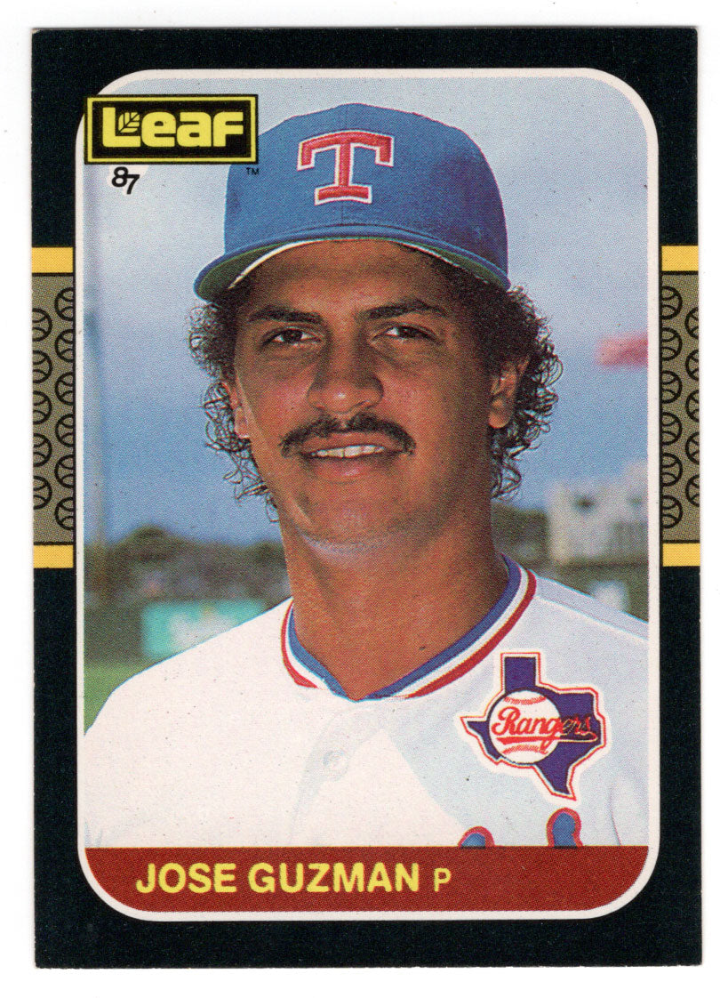 Jose Guzman - Texas Rangers (MLB Baseball Card) 1987 Leaf # 50 Mint