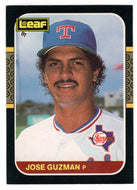 Jose Guzman - Texas Rangers (MLB Baseball Card) 1987 Leaf # 50 Mint