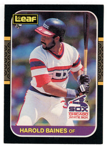 Harold Baines - Chicago White Sox (MLB Baseball Card) 1987 Leaf # 52 Mint