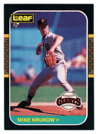 Mike Krukow - San Francisco (MLB Baseball Card) 1987 Leaf # 86 Mint