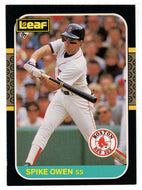 Spike Owen - Boston Red Sox (MLB Baseball Card) 1987 Leaf # 87 Mint