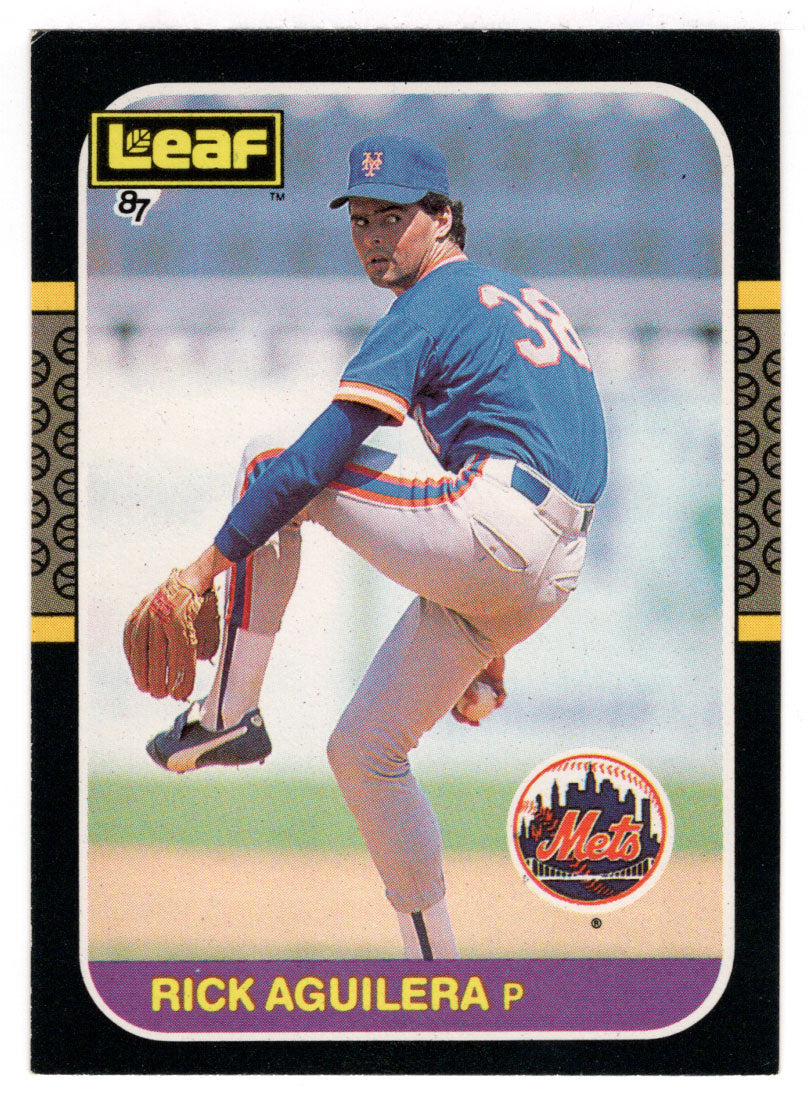 Rick Aguilera - New York Mets (MLB Baseball Card) 1987 Leaf # 89 Mint