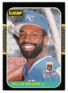 Willie Wilson - Kansas City Royals (MLB Baseball Card) 1987 Leaf # 97 Mint