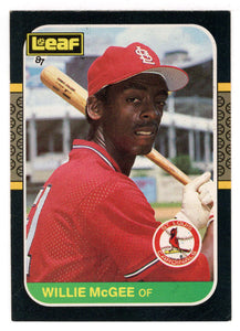 Willie McGee - St. Louis Cardinals (MLB Baseball Card) 1987 Leaf # 113 Mint