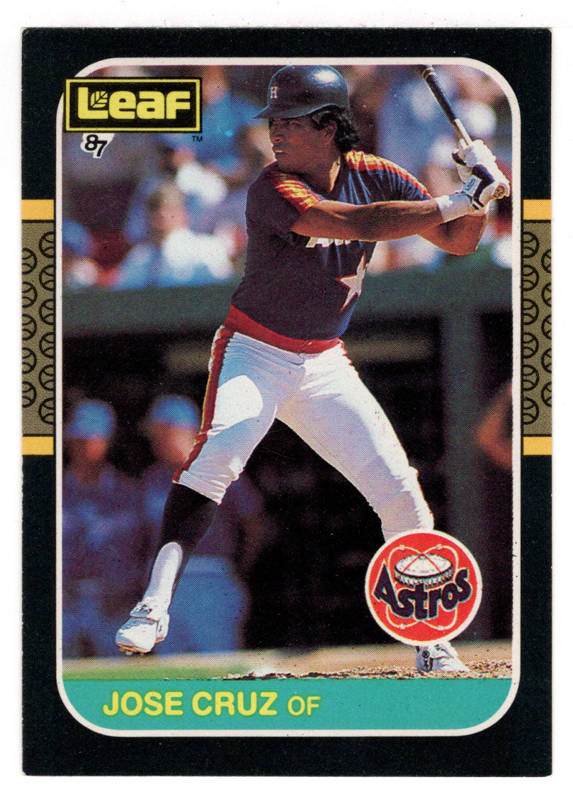 Jose Cruz - Houston Astros (MLB Baseball Card) 1987 Leaf # 116 Mint