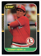 Tommy Herr St. Louis Cardinals (MLB Baseball Card) 1987 Leaf # 121 Mint