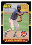 Shawon Dunston - Chicago Cubs (MLB Baseball Card) 1987 Leaf # 128 Mint