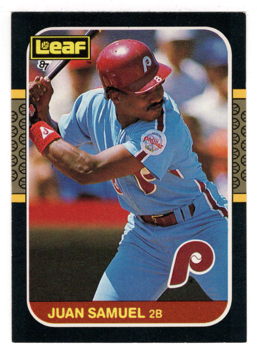 Juan Samuel - Philadelphia Phillies (MLB Baseball Card) 1987 Leaf # 13 –  PictureYourDreams