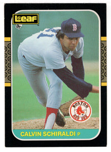 Calvin Schiraldi - Boston Red Sox (MLB Baseball Card) 1987 Leaf # 137 Mint