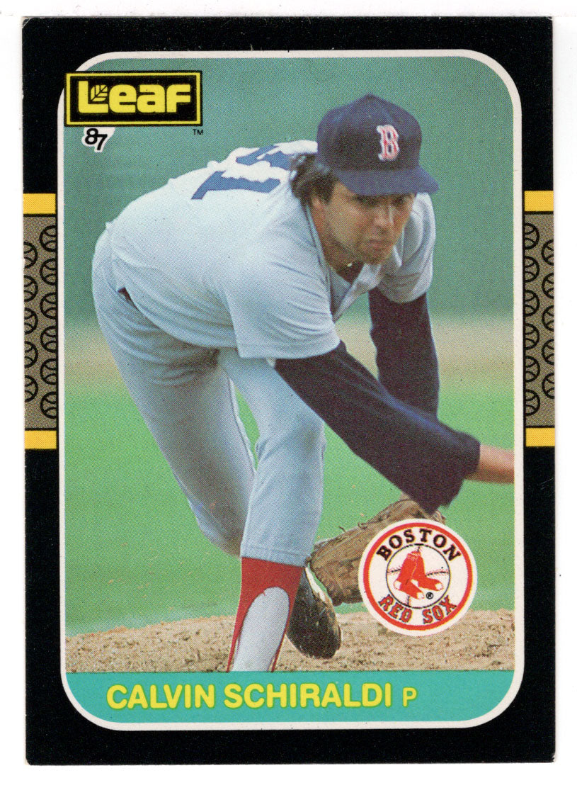 Calvin Schiraldi - Boston Red Sox (MLB Baseball Card) 1987 Leaf # 137 Mint