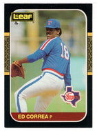 Ed Correa - Texas Rangers (MLB Baseball Card) 1987 Leaf # 145 Mint