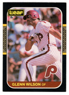 Glenn Wilson - Philadelphia Phillies (MLB Baseball Card) 1987 Leaf # 146 Mint