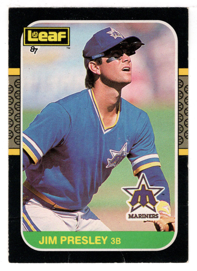 Jim Presley - Seattle Mariners (MLB Baseball Card) 1987 Leaf # 154 Mint
