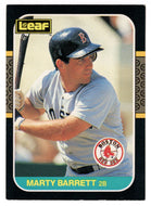 Marty Barrett - Boston Red Sox (MLB Baseball Card) 1987 Leaf # 165 Mint