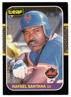 Rafael Santana - New York Mets (MLB Baseball Card) 1987 Leaf # 167 Mint