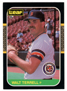 Walt Terrell - Detroit Tigers (MLB Baseball Card) 1987 Leaf # 180 Mint