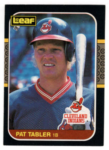 Pat Tabler - Cleveland Indians (MLB Baseball Card) 1987 Leaf # 182 Mint