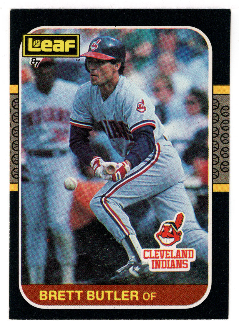 Brett Butler - Cleveland Indians (MLB Baseball Card) 1987 Leaf # 183 Mint