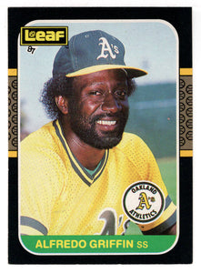 Alfredo Griffin - Oakland Athletics (MLB Baseball Card) 1987 Leaf # 198 Mint