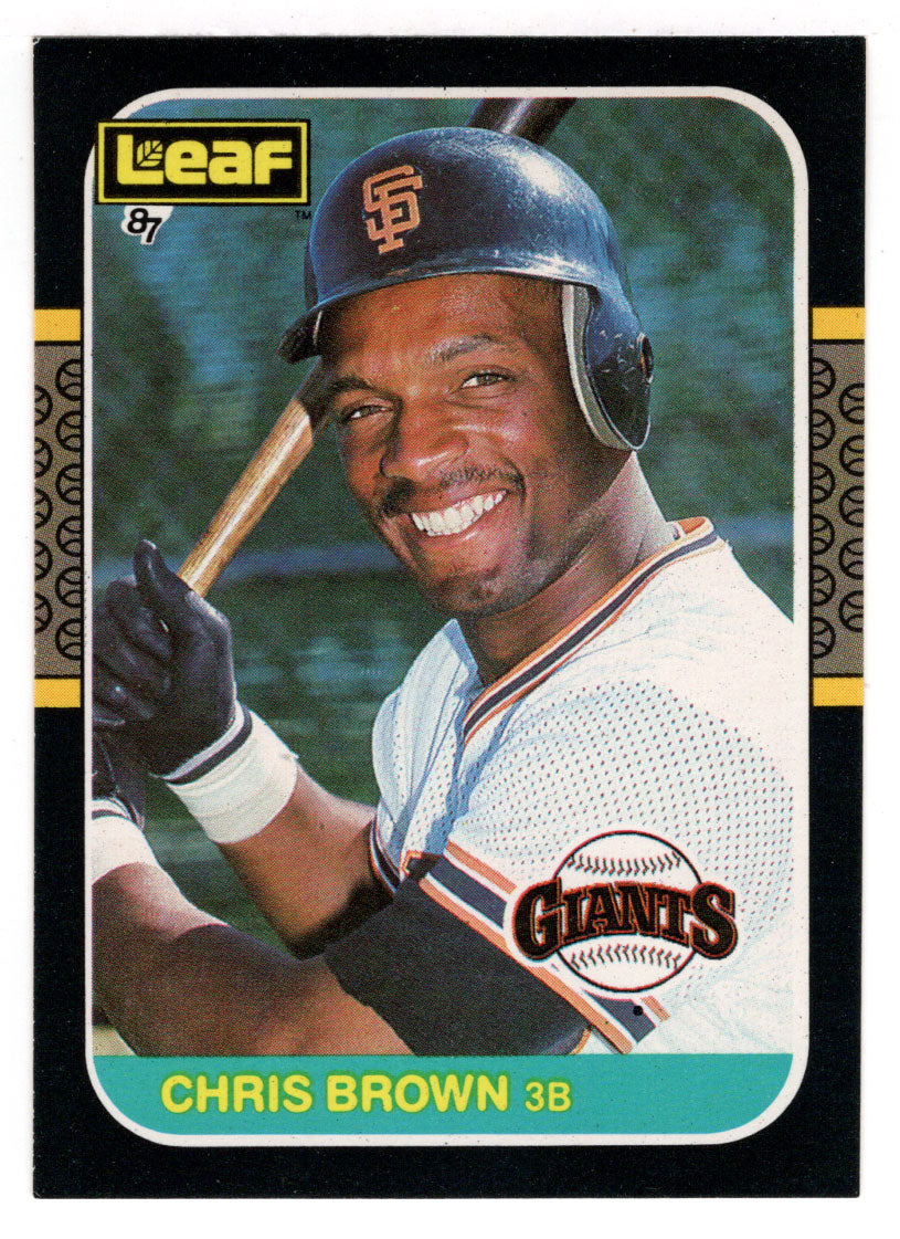 Chris Brown - San Francisco Giants (MLB Baseball Card) 1987 Leaf # 236 Mint