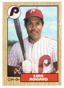 Luis Aguayo - Philadelphia Phillies (MLB Baseball Card) 1987 O-Pee-Chee # 18 Mint