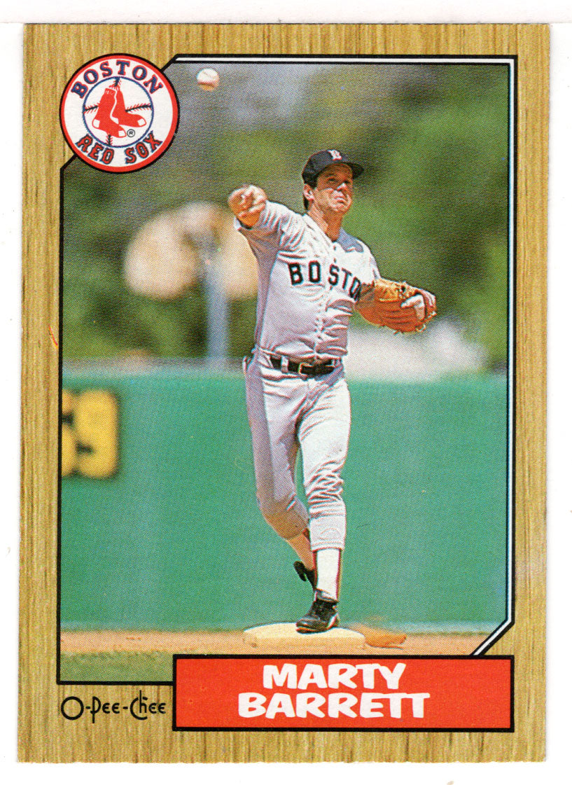 Marty Barrett - Boston Red Sox (MLB Baseball Card) 1987 O-Pee-Chee # 39 Mint