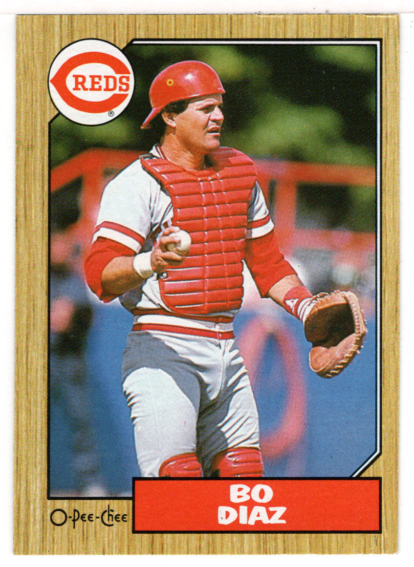 Bo Diaz - Cincinnati Reds (MLB Baseball Card) 1987 O-Pee-Chee # 41 Mint