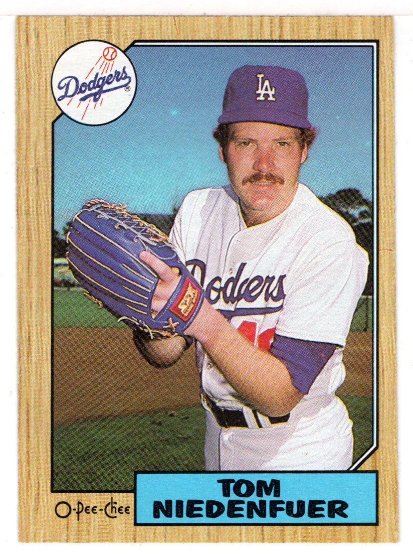 Tom Niedenfuer - Los Angeles Dodgers (MLB Baseball Card) 1987 O-Pee-Chee # 43 Mint