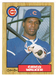 Chico Walker - Chicago Cubs (MLB Baseball Card) 1987 O-Pee-Chee # 58 Mint