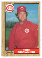 Tom Browning - Cincinnati Reds (MLB Baseball Card) 1987 O-Pee-Chee # 65 Mint