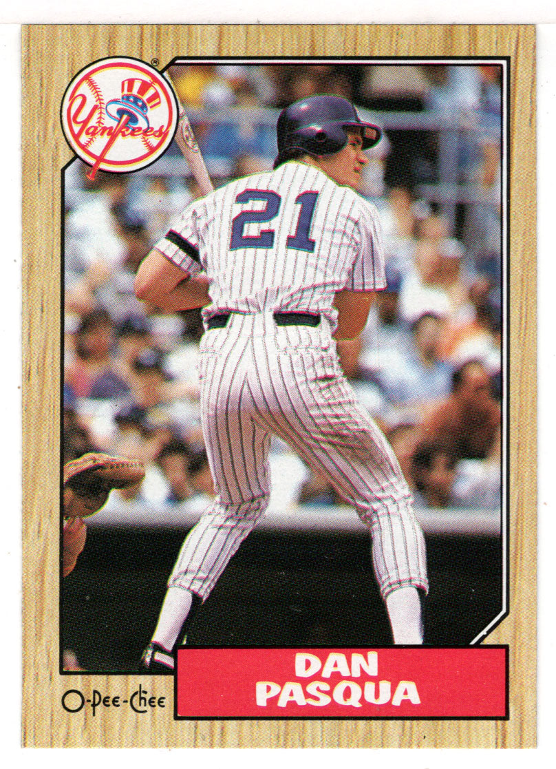 Dan Pasqua - New York Yankees (MLB Baseball Card) 1987 O-Pee-Chee # 74 Mint