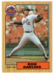 Ron Darling - New York Mets (MLB Baseball Card) 1987 O-Pee-Chee # 75 Mint