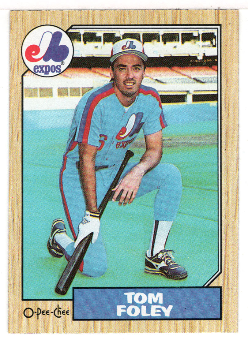 Tom Foley - Montreal Expos (MLB Baseball Card) 1987 O-Pee-Chee # 78 Mint