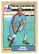 Tom Foley - Montreal Expos (MLB Baseball Card) 1987 O-Pee-Chee # 78 Mint