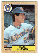 Juan Nieves - Milwaukee Brewers (MLB Baseball Card) 1987 O-Pee-Chee # 79 Mint