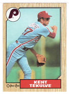 Kent Tekulve - Philadelphia Phillies (MLB Baseball Card) 1987 O-Pee-Chee # 86 Mint