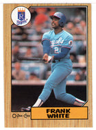 Frank White - Kansas City Royals (MLB Baseball Card) 1987 O-Pee-Chee # 101 Mint