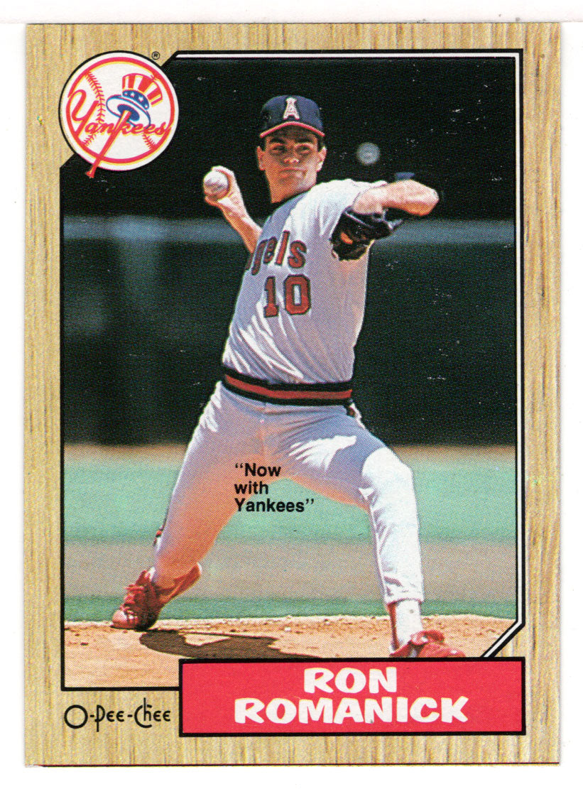 Ron Romanick - New York Yankees (MLB Baseball Card) 1987 O-Pee-Chee # 136 Mint