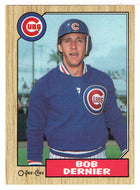 Bob Dernier - Chicago Cubs (MLB Baseball Card) 1987 O-Pee-Chee # 138 Mint