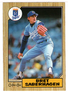 Bret Saberhagen - Kansas City Royals (MLB Baseball Card) 1987 O-Pee-Chee # 140 Mint